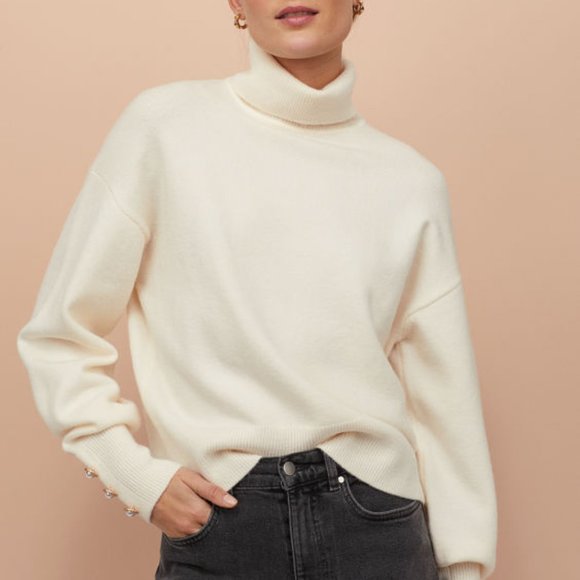 H&M balloon sleeve sweater XXS - Picture 1 of 9